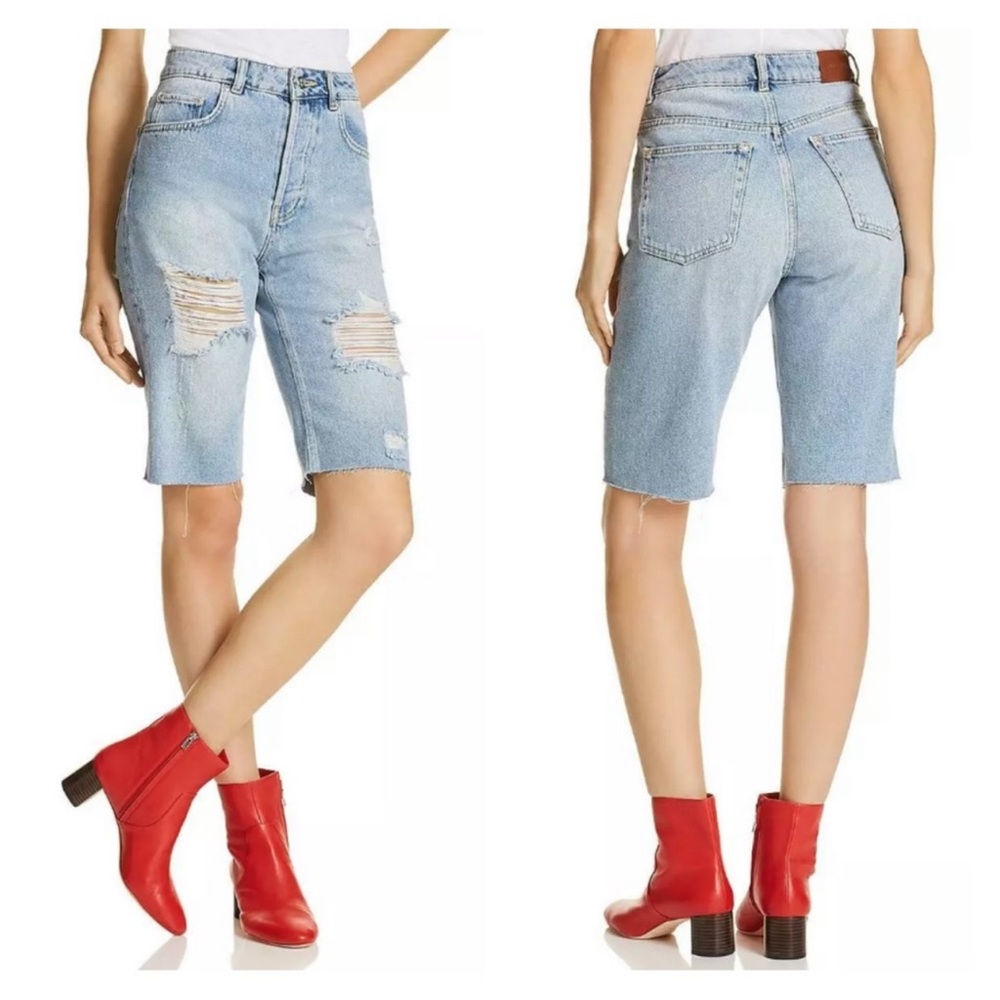Anine Bing Rigid Denim Shorts